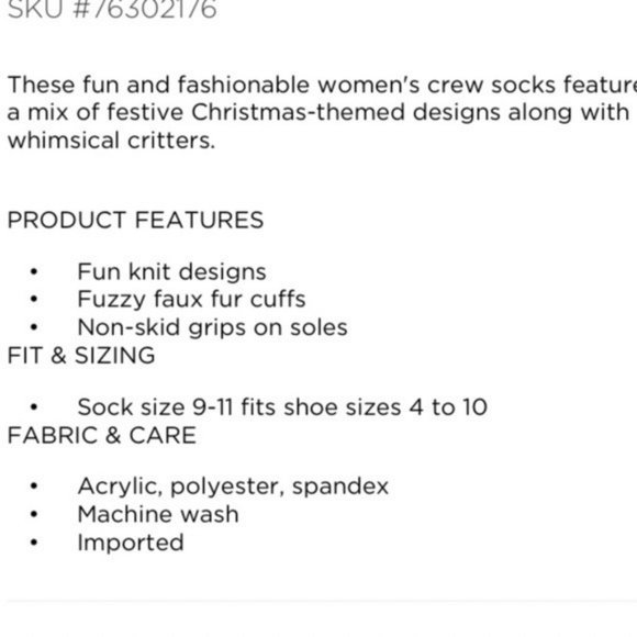 So! Ladies Snowman Slipper Socks NWT - Picture 2 of 6